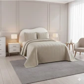 NUBUK YATAK ÖRTÜSÜ TEK KİŞİLİK MALTA TAŞ thumbnail 1