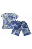 İrem Çocuk Giyim Erkek Çocuk Batik Desenli Şortlu Takım - 1