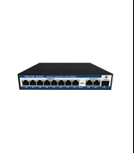 Nova NVC-PSEG0821G 8 Port Poe+ 10-100 Mbps 2 Port 10-100-1000 Mbps Uplink 1 Port SFP Switch 120W thumbnail 1