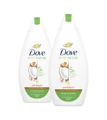 Dove Hindistan Cevizi ve Badem Özü Nemlendirici Duş Jeli 2 x 450 ML thumbnail 2
