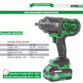 Hais Pro RB-818 1300 Nm 21 V Profesyonel Darbeli Somun Sıkma thumbnail 4