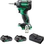 Hikoki WH18DC-2.0 18V/2.0AH 210NM Çift Akülü Şarjlı Darbeli Vidalama thumbnail 1