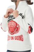 İrem Çocuk Giyim Erkek Çocuk /Kız Çocuk Legends Yazılı Fermuar Yaka Beyaz Renk Sweatshirt - 2