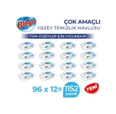 Bingo Pratik Beyaz Sabun Yüzey Temizlik Havlusu 12 x 96'lı thumbnail 2