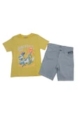 İrem Çocuk Giyim Erkek Çocuk Keten Şort Tişört Takımı - 1