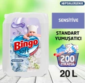Bingo Soft Çamaşır Yumuşatıcısı Sensitive 4 x 5 L - 2
