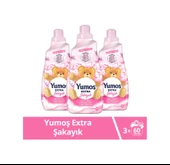 Yumoş Extra Konsantre Çamaşır Yumuşatıcısı Şakayık 3 x 1440 ML - 1