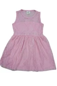 AKKU Kız Çocuk Dantelli Elbise - 1