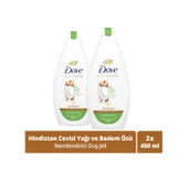 Dove Hindistan Cevizi ve Badem Özü Nemlendirici Duş Jeli 2 x 450 ML thumbnail 1