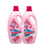 Bingo Soft Çamaşır Yumuşatıcısı Gülpembe 2 x 3 L - 1