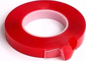 ÇİFT TARAFLI BANT 30MM X 5MT KIRMIZI ŞEFFAF - 1