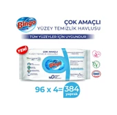 Bingo Pratik Yüzey Temizlik Havlusu Beyaz Sabun 4 x 96'lı thumbnail 1