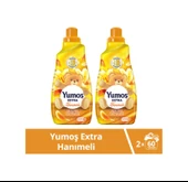 Yumoş Extra Konsantre Çamaşır Yumuşatıcısı Hanımeli 1440 Ml 60 Yıkama 2 Adet - 1