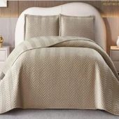 NUBUK YATAK ÖRTÜSÜ TEK KİŞİLİK MALTA TAŞ thumbnail 2