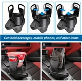 2’si 1 Arada Ayarlanabilir Araç Bardak Tutucu, Genişleyebilir Üst Kısım 3”-6.2”, Şişe Adaptörü, Araba Organizatörü, Daya - 5