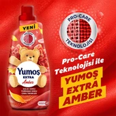 Yumoş Extra Konsantre Canlı Renkler Çamaşır Yumuşatıcısı Amber 3 x 1440 ML - 3