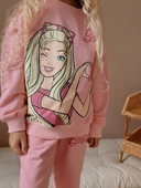 Cg Kids Barbie 2 Iplik Kumaş Kız Çocuk Alt Üst Takım Süper Kalite - 2