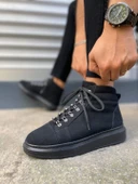 JET-206 Ottawa Bağcıklı Ortopedik Taban Süet Erkek Spor Bot SST - Siyah thumbnail 3