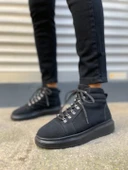 JET-206 Ottawa Bağcıklı Ortopedik Taban Süet Erkek Spor Bot SST - Siyah thumbnail 5