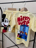 Cg Kids Mickey Mouse Sırt Baskı Detaylı Erkek Çocuk Alt Üst Takım - 4