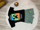 Cg Kids Minecraft Mükemmel Kaliteli Baskı Erkek Çocuk Alt Üst Takım - 5