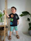 Cg Kids Minecraft Mükemmel Kaliteli Baskı Erkek Çocuk Alt Üst Takım - 2