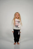 Cg Kids Kuromi Baskılı 2 Iplik Kız Çocuk Alt Üst Süper Tarz Takım - 1