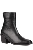 Stato - Siyah Hakiki Deri Topuklu Kadın Bot 25-1581 thumbnail 3
