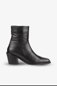 Stato - Siyah Hakiki Deri Topuklu Kadın Bot 25-1581 thumbnail 1