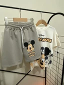 Cg Kids Mickey Mouse Mükemmel Baskı Kaliteli Erkek Çocuk Alt Üst Takım - 2