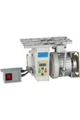 750W Sanayi Dikiş Makinaları Overlok Düz Reçme Uyumlu Sessiz Güçlü Hız Ayarlı Kayışlı Servo Motor thumbnail 1