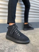 JET-206 Ottawa Bağcıklı Ortopedik Taban Süet Erkek Spor Bot SST - Siyah thumbnail 4