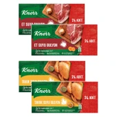 Knorr Tavuk ve Et Suyu Bulyon 24 Adet 240 Gr 4 lü Karma Paket thumbnail 1