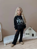 Cg Kids You Simli Baskılı 2 Iplik Kız Çocuk Alt Üst Süper Tarz Takım - 1