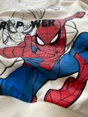 Cg Kids Spiderman Örümcek Adam Blackwhite 2 Iplik Kumaş Erkek Çocuk Alt Üst Takım Süper Kalite - 2