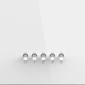 Flowart Turbolu Beyaz Cam Ankastre Set ( Kaymaz Döküm Izgara ) QBL62CB - SC206 - D087 thumbnail 7