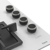 Flowart Turbolu Beyaz Cam Ankastre Set ( Kaymaz Döküm Izgara ) QBL62CB - SC206 - D087 thumbnail 6