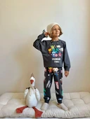 Cg Kids Marvel Figür Baskılı Eşofman Takımı 2 Iplik Erkek Çocuk Alt Üst Takım - 3