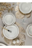 PORSER Fulya Altın Yaldız 24 Parça Yemek Takımı - 1