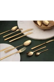 Porland Roxen Gold Çatal Kaşık Bıçak Takım 84 Parça 12 Kişi - 2