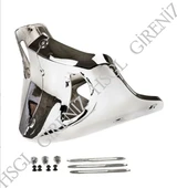 HSGL Motosiklet Motor Alt Rüzgarlık Nikel  CG Uyumlu Parlak Metal Görünümlü Alt Koruma Parçası - 2