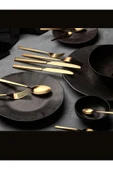 Porland Quantum 6 Kişilik Altın Çatal Kaşık Bıçak Takımı 36 Parça - 2