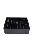 Porland Roxen Siyah Çatal Kaşık Bıçak Takımı 84 Parça 12 Kişilik - 5