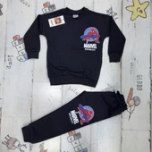 Cg Kids Spiderman Örümcek Adam 3 Iplik Erkek Çocuk Alt Üst Takım - 3