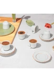 Porland Rose Boya Yaldız 6 Kişilik Kahve Takımı 85cc thumbnail 1