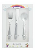 Porland Mini Animals Çocuk Çatal-kaşık-bıçak Seti 3 Parça - 4
