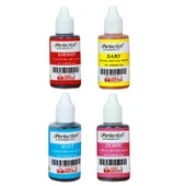 Perfection CHEF 4'lü Sıvı Su Bazlı Likit Gıda Boyası Sarı Kırmızı Mavi Pembe 4 X 30 gr . thumbnail 1