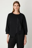Kırışık Kumaş Detaylı Sweat On - 2