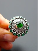 925 AyarGümüş Kadın Zirkon Taş Yüzük sy00085 thumbnail 1