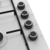 Ferre QBL62CB - EL066 -D037 60 cm Beyaz Emaye Turbolu Aspiratörlü Ankastre Set - Yeni thumbnail 5